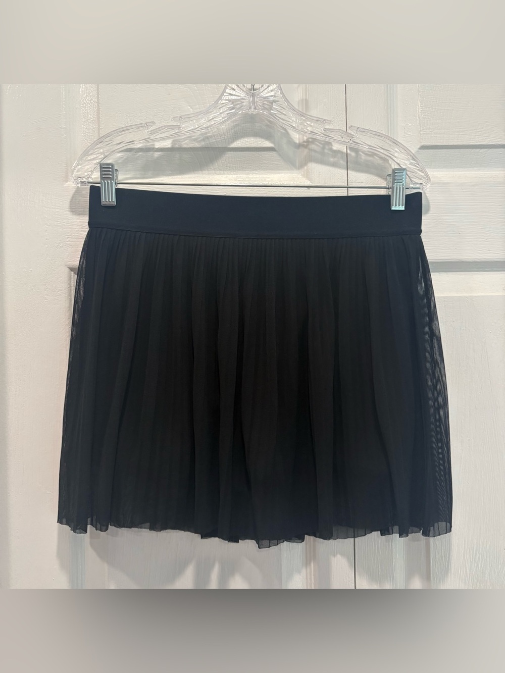 Kyodan Black Sheer Athletic Skirt with Short Underneath - Size Large